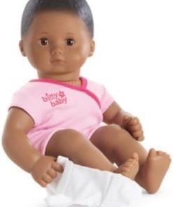 American Girl – Bitty Baby Doll Dark Skin Textured Black Hair Brown Eyes BB1 with Pink Bodysuit 2