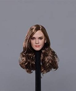 1/6 Scale Figure Accessories European Beauty Head with Long Curly Hair Female Head Sculpture for 12 Inch Female Doll 2