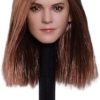 1/6 Scale Figure Accessories European Beauty Head with Long Straight Hair Female Head Sculpture for 12 Inch Female Doll