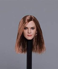 1/6 Scale Figure Accessories European Beauty Head with Long Straight Hair Female Head Sculpture for 12 Inch Female Doll 2