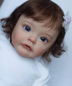 Realistic Reborn Toddler Dolls Girls 24 Inch Pretty Girl Silicone Baby Dolls Soft Touch Handmade Weighted Cloth Body Newborn Babies with Clothing and Accessories