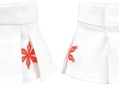E-TING Santa Clothing for elf Doll Christmas Decoration (White Embroidered Skirt) 2