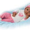 Mini Silicone Baby 7 Inch, Soft Realistic Reborn Doll，Silicone Full Body Baby Girl, My Mini Baby for Kids Gift（7inch Girl） 4