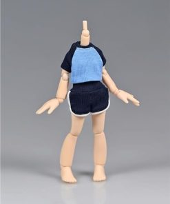 1/12 Scale Female Soldier Model Figure Doll Clothes Casual Jacket T-Shirt Shorts for 6 Inch Movable Doll Action Figure Accessories Doll 2