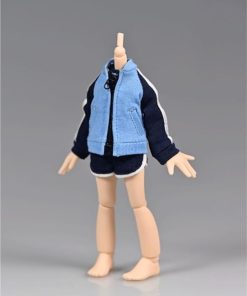 1/12 Scale Female Soldier Model Figure Doll Clothes Casual Jacket T-Shirt Shorts for 6 Inch Movable Doll Action Figure Accessories Doll