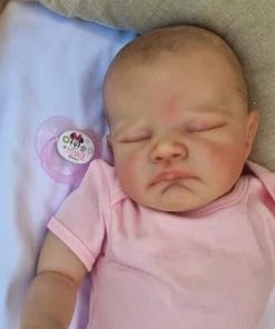19Inch Sleeping Reborn Baby Dolls Girl Lovely Newborn Lifelike Baby Doll Handmade Realistic Reborn Dolls with Clothing Set Accessories