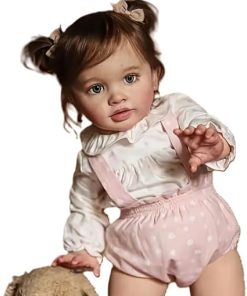 26 Inches Realistic Reborn Toddler Baby Doll Lifelike Silicone Soft Vinyl Girl Doll Newborn Baby Doll Toy for Kids Ages 3+ Cuddling 2