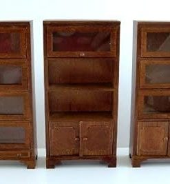 Dollhouse Miniature 3-Pc. Barrister Bookcase 2