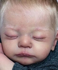 19 Inch Reborn Kits Lifelike Sleeping Newborn Doll Kits Handmade DIY Unpainted Blank Baby Doll Mold Baby Dolls Part Accessories 2