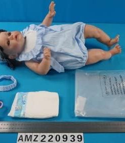 Lifelike Reborn Baby Dolls Girl – 18 Inch Realistic Sleeping Newborn Girl Dolls with Poseable Limbs Real Baby Doll Soft Cloth Body Real Life Baby Dolls Girl with Feeding Accessories Set