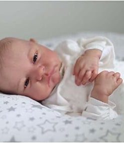 Zero Pam Reborn Baby Dolls Girl 19 inch Silicone Dolls Full Body Realistic Reborn Doll That Looks Real Baby Dolls for 3+ Girl with Feeding Accessories