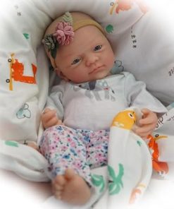 Mire & Mire Reborn Baby Dolls 12″ Girl Full Body Silicone Baby Doll -Newborn That Look Open Eyes Baby Dolls