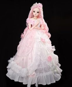 UCanaan BJD Doll, 1/3 SD Dolls 24 Inch 18 Ball Jointed Doll DIY Toys with Clothes Outfit Shoes Wig Hair Makeup, Best Gift for Girls (Valentine)