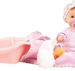 Gotz Sleepy Aquini Girl BliBlaBlume 13″ All Vinyl Drink & Wet Bath Baby Doll with Bathtub and Accessories 2