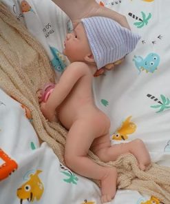 Mire & Mire Reborn Baby Dolls 12″ Micro Preemie Full Body Silicone Baby Doll Realistic-Newborn Baby Dolls Boy That Look Real Open Eyes Baby Doll (B) 2