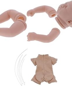 HURRISE Reborn Doll Kit – Unpainted Unfinished Baby Doll Parts and Accessories for Simulated Kid Toy
