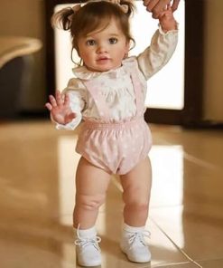Pinky Reborn 26 Inch Realistic Baby Dolls – Silicone Newborn Babies Toy for Xmas Gifts