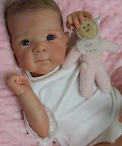 Realistic Reborn Baby Dolls 18 Inch 45 CM Newborn Baby Dolls Girl Lifelike Handmade Real Life Soft Weighted Body with Toy Accessories Gifts for Kids Age 3+ 2