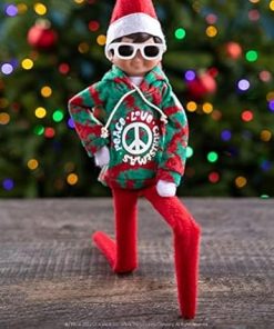 The Elf on the Shelf Christmas Tradition Box Set with Elf (Dark Tone Boy), Story Book and Groovy Greetings Hoodie Claus Couture Collection (Multi-Item Bundle) 2