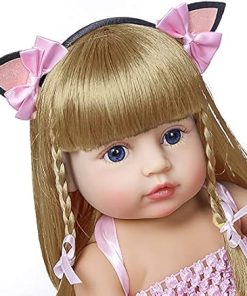 iCradle Soft Lifelike Reborn Baby Dolls Girls Silicone Simulation 20 Inch Reborn Babies Look Realistic Washable Full Body Newborn Baby Doll with Clothing Set for Girl Birthday Gift 2