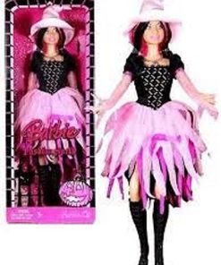 Barbie 2008 Halloween 12 Inch Doll (M3523) – Barbie Fashion Spell with Witch Costume and Hairbrush