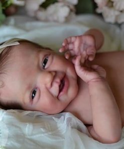 Cute Baby Dolls Full Body Silicone Doll Girl,20 Inch Realistic Doll Baby Reborn Dolls Toy for Xmas Gifts 2