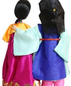 Korean Beauty Hanbok Dolls Korean Traditional Bride Groom Wedding Doll Figurines Basic Wedding Gift Marriage Couple Dolls (6) 2