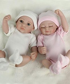 TERABITHIA Mini 11″ Alive Reborn Baby Dolls Twins Newborn Silicone Full Body 2