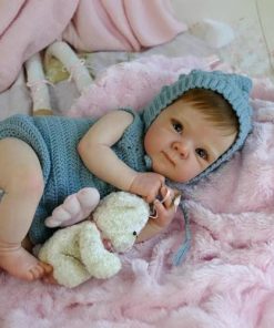 Angelbaby Real Looking Reborn Baby Doll Girl Bettie 18 Inch Silicone Full Body Lifelike Babies New Born Dolls Cute Poseable Reborn Child Handmade Washable Toys Doll w/Accessories for Boy Girl Gifts 2
