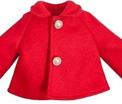 Proudoll 1/3 BJD Doll Clothes Outfit Set – Handcrafted Stylish Red Jacket, Beret, Black Skirt, and Long-Sleeve Shirt Set, Compatible with 1/3 60cm 24in SD Dolls 2
