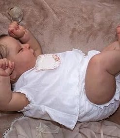 iCradle Lovely Real Look Reborn Baby Dolls 20inch 50cm Silicone Lifelike Rooted Hair Baby Doll Realistic Newborn Doll Toy Gift for Ages 3+ 2