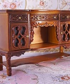 1:12 Scale Miniature Dollhouse Sideboard Side Cabinet Exquisite Craftsmanship