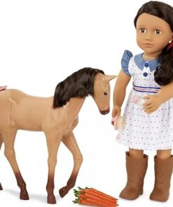 Our Generation Daria with Foal Doll, Brown/Pink/Blue 2