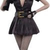 Fire Girl Toys FG074B 1/6 Scale Policewoman Skirt Seamless Stockings Set Doll Clothes for 12 Inch Female Figure Body (Camouflage)