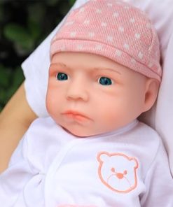 15 inch Realistic Full Silicone Baby Doll,Lifelike Reborn Baby Dolls, Toy, and Collectible.Bald Girl 032