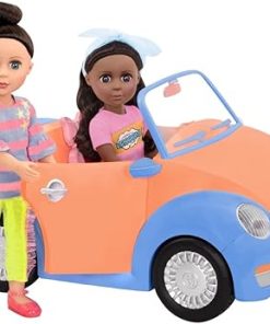 Glitter Girls – Convertible Car for 14-inch Dolls – Toys, Clothes & Accessories for Girls 3-Year-Old & Up, Blue, Orange, Pink 2