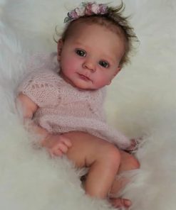 RXDOLL Reborn Baby Dolls Girls 19 Inch Realistic Baby Reborn Dolls That Look Rea Sleeping Babies Girl Doll Soft Cloth Body with Feeding Accessories for Girls Boys Toy