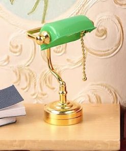AirAds 1:12 Scale Dollhouse Miniature LED Desk lamp Elegant Table Light Dolls Light Fixture Dolls Accessories