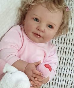 Newborn Lifelike 55CM Baby Doll Realistic Reborn Girl Dolls Soft Cloth Body Toddler Doll Toy Accessories for Kids & Collection
