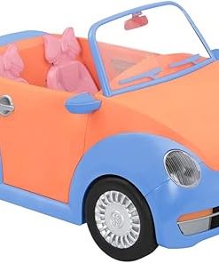 Glitter Girls – Convertible Car for 14-inch Dolls – Toys, Clothes & Accessories for Girls 3-Year-Old & Up, Blue, Orange, Pink