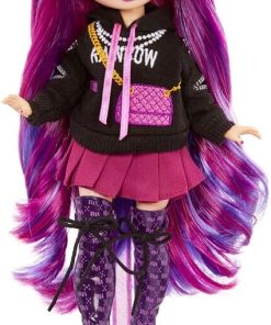 Rainbow High Series 3 EMI Vanda Fashion Doll – Orchid (Deep Purple) with 2 Designer Outfits to Mix & Match with Accessories, Gift for Kids and Collectors, Toys for Kids Ages 6 7 8+ to 12 Years Old