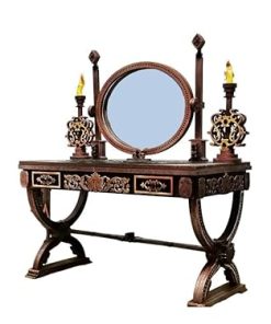 Dollhouse Gothic VANITY TABLE – Exclusive Gothic Dollhouse furniture – Laser cut wood – Gothic Decor 1:12