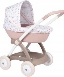 Smoby – Baby Nurse Pram Pop Pram, Metal Frame, for Dolls up to 42 cm, Suitable from 18 Months (7600254118)