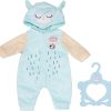 Owl Onesie – to Fit 43cm Baby Annabell Dolls – Set Includes Cute Onesie with Hood and Clothes Hanger – Suitable for Children Aged 3+ Years – 706725