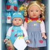 Member’s Mark Back to School Siblings 13 inch and 16 inch Dolls with Accessories (Blonde Hair, and Blue Eyes)