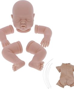 Keenso 22 Doll Kits, Soft Baby Dolls Blank Doll Parts for DIY Handcraft Doll Making Humanoid Dolls