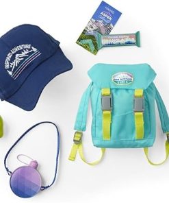 American Girl Corinne Tan Girl of the Year 2022 18-inch Doll Camping Accessories with Backpack and Canteen, For Ages 8+