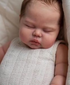 Angelbaby 24Inch Big Life Size Reborn Doll Kit Unpained Silicone Vinyl Mold Sets Fresh Color Doll Making Parts with Cloth Body Unfinished Reborn Baby DIY