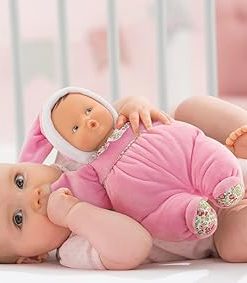 Corolle Babipouce Blossom Garden Soft-Body Baby Doll, Pink,11″ 2