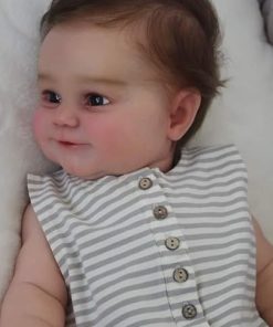Pinky Reborn Baby Dolls.24 Inch Silicone Reborn Baby Newborn Doll with Clothes and Toy Accessories